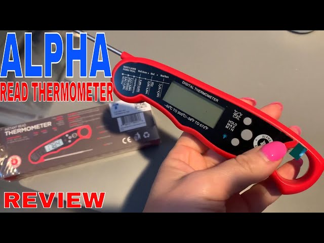 Alpha Grillers Instant Read Meat Thermometer for Grill and Cooking. Best  Waterproof Ultra Fast Thermometer with Backlight & Calibration. Digital  Food