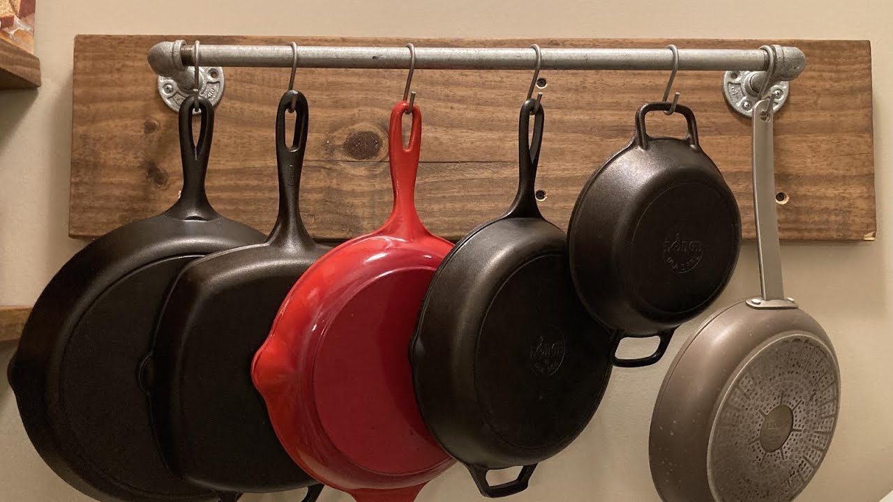 CAST IRON WALL - How to hang your pans 