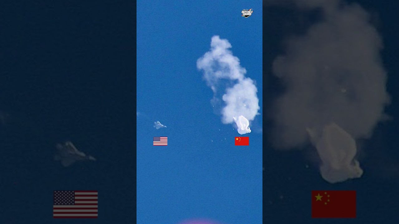 US F22 Shoots Down China's Spy Balloon #shorts #viral