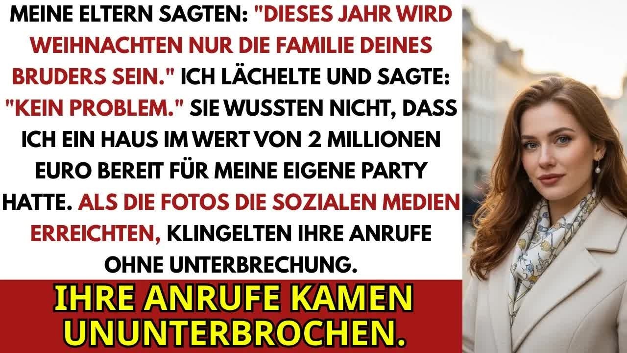 Eltern Sagten, Weihnachten Nur Mit Der Familie Meines Bruders, Also Feierte Ich Meine Eigene Par
