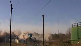 Mad River Power Plant Smoke Stack Demolition Gone Wrong
