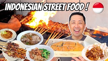 Eating the BEST Indonesian Street Food in Jakarta 🇮🇩 Indonesia Street Food Tour!