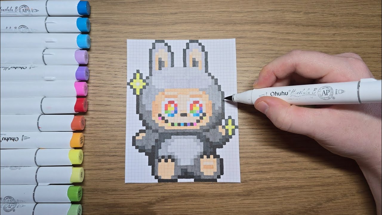 How to Draw Secret Labubu in Pixel Art | Timelapse - YouTube