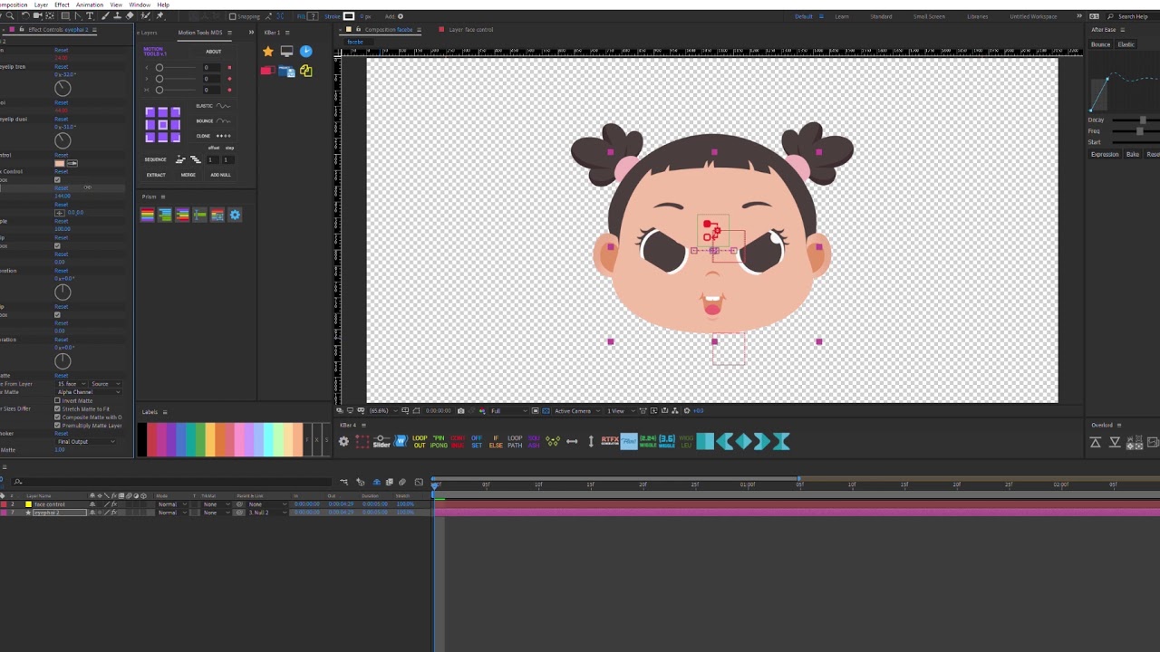 Adobe After effect - Duik - character Rig 180 rortation - full control ...