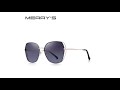 Женские квадратные солнцезащитные очки MERRYS голубые солнечные очки