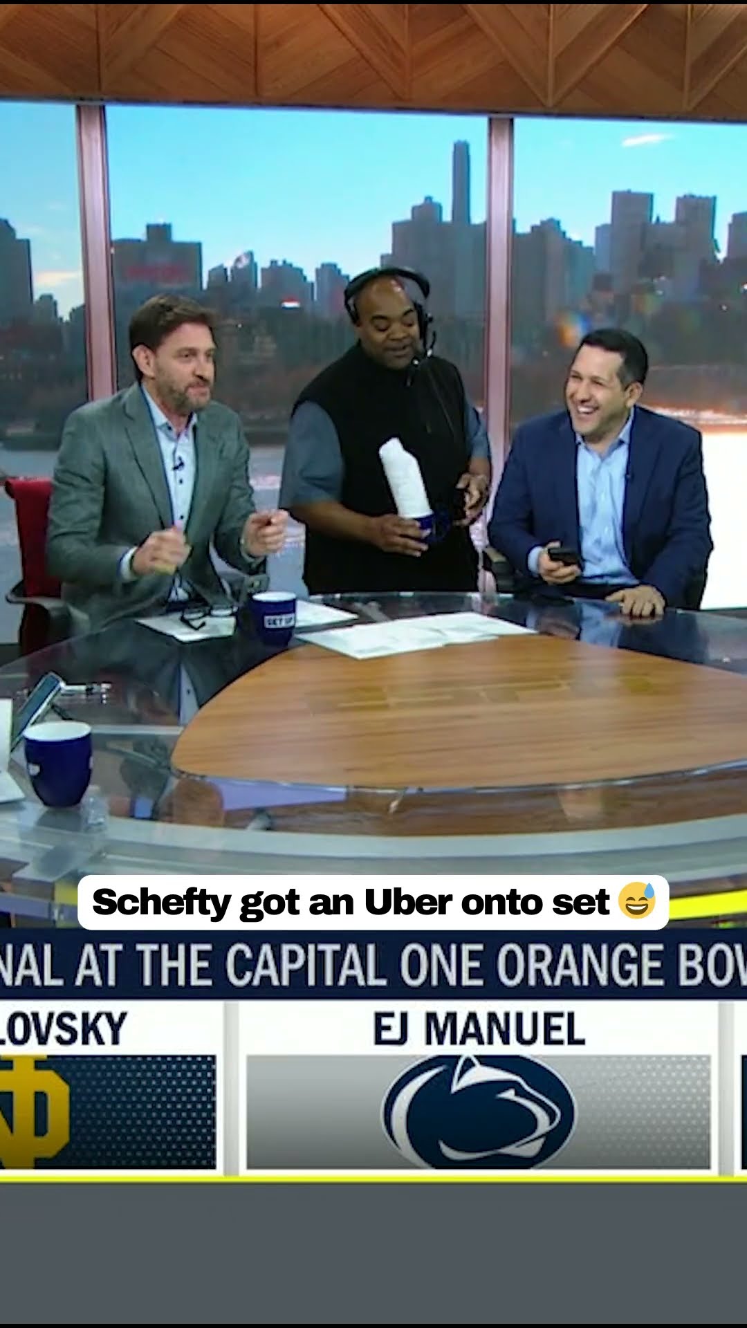 Schefty got wheeled straight to the desk ?