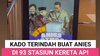 UDAH GAK BAHAYA TA, IKLAN DISPLAY PAK ANIES ULTAH MUNCUL DI 93 STASIUN KA