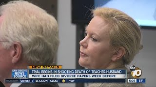 Trial begins for woman accused of murdering teacher-husband