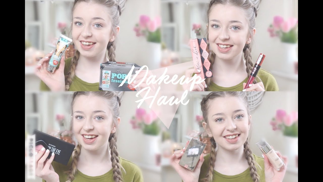 HUGE Makeup Haul 2016! Benefit, Loreal & GIVEAWAY! | Floral Princess