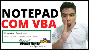 NotePad com VBA, Chamar Aplicativo do Excel com VBA, Executar aplicativo com Shell VBA