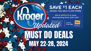 *NEW FREEBIE* Kroger UPDATED (Again) Must Do Deals for 5/22-5/28 | More Mega + FREEBIE