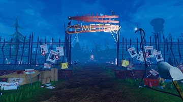 Hello Cemetery Full Gameplay | Hello Neighbor Mod