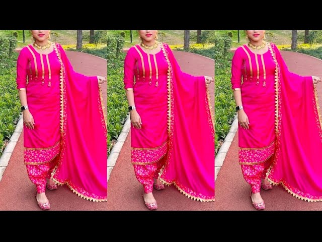 Fancy Rani Sangeet Patiyala suit at Rs 275/piece | Patiala Suits in Surat |  ID: 11091344288