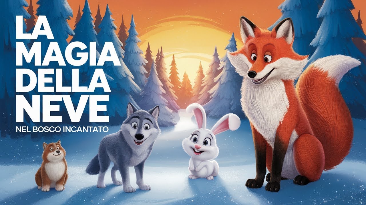 La Magia della Neve ❄️☃️ nel Bosco Incantato | Canzone per Bambini