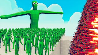 100x ZOMBIE + 1x GIANT vs EVERY GOD  Totally Accurate Battle Simulator TABS