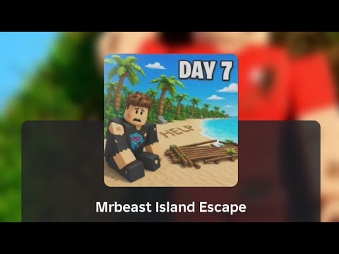 😨 can I Escape Mrbeast Island Escape game / Mrbeast Island Escape game on Roblox 🏝️