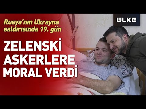 Ukrayna Cumhurbaşkanı Volodimir Zelenski Yaralı Askerleri Ziyaret Etti