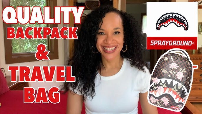 Sprayground Sharks in Paris Backpack Triple Unboxing and Review - LV Dupe?  