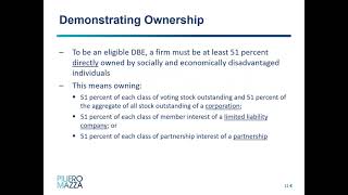 Construction Webinar Series: The Infrastructure Bill’s Impact on DOT’s Disadvantaged Business Ent...