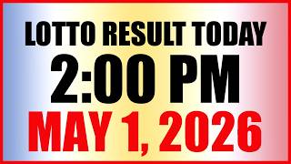 Lotto Result Today 2pm Draw May 1, 2026 Swertres Ez2 PCSO