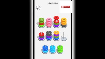 Hoop stack level 108💸#youtubeshorts #gameshorts