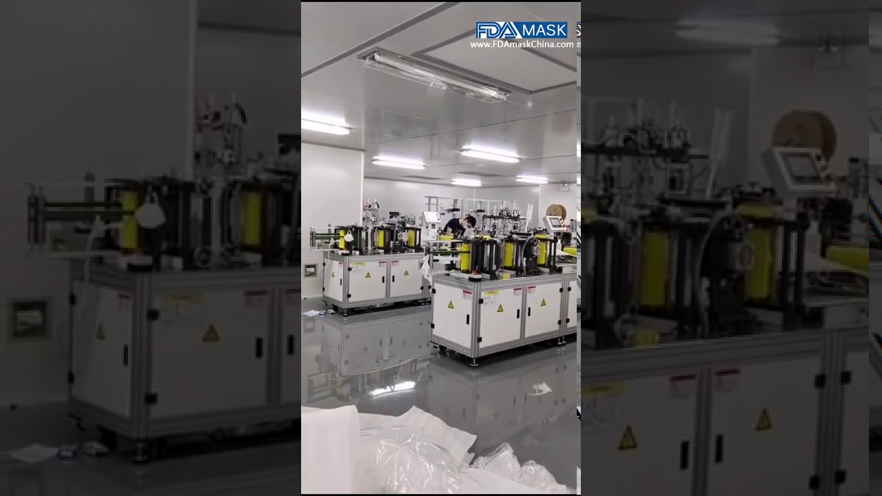 KN95 N95 mask bulk production capacity automatic making machine mask making line