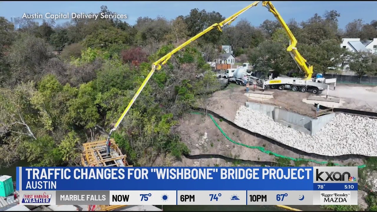 New traffic pattern to debut on Pleasant Valley Road amid wishbone bridge construction
