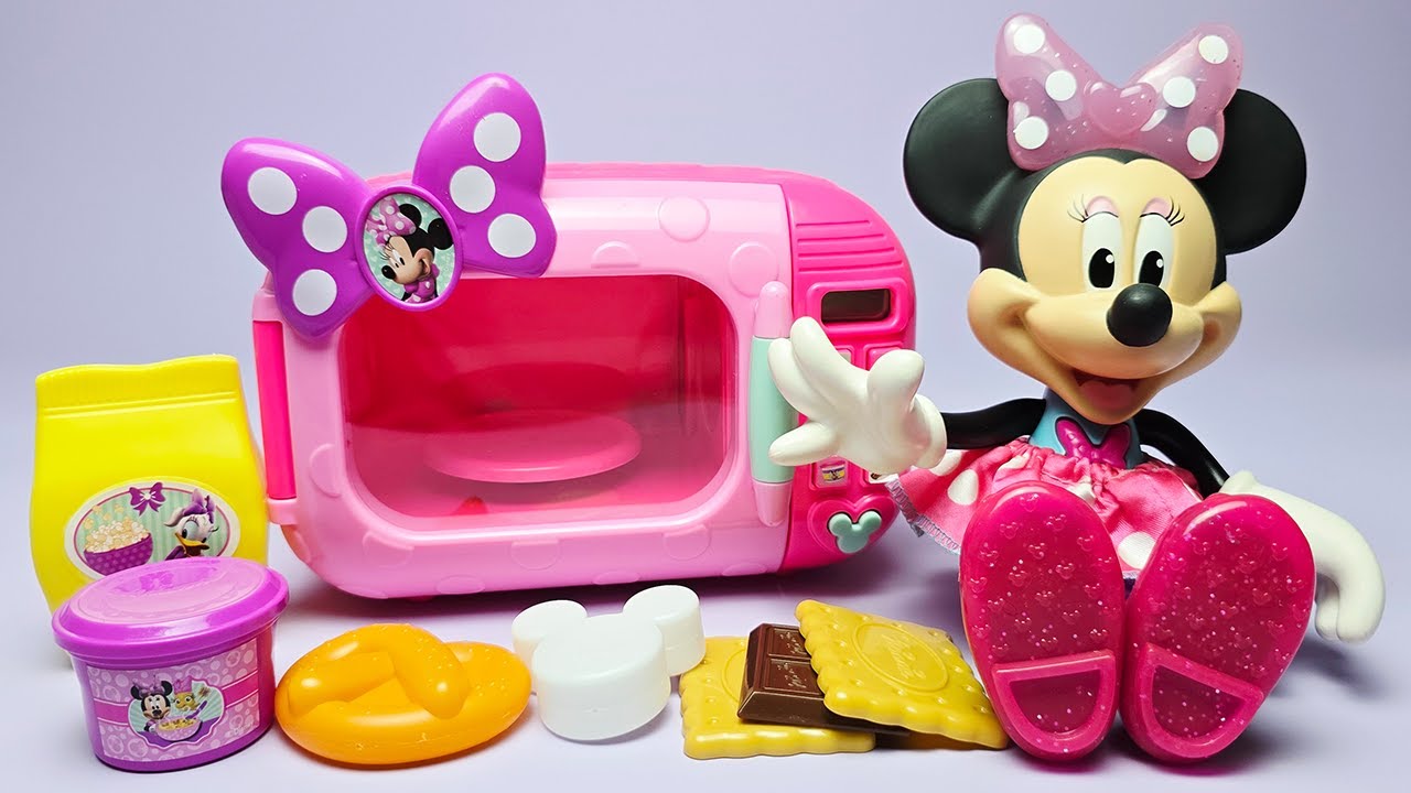 Disney Minnie Mouse Marvelous Microwave Set Satisfying with Unboxing Compilation Toys ASMR 