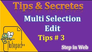 Notepad++ Multi Editing like Word Processer (Select any word any Location)