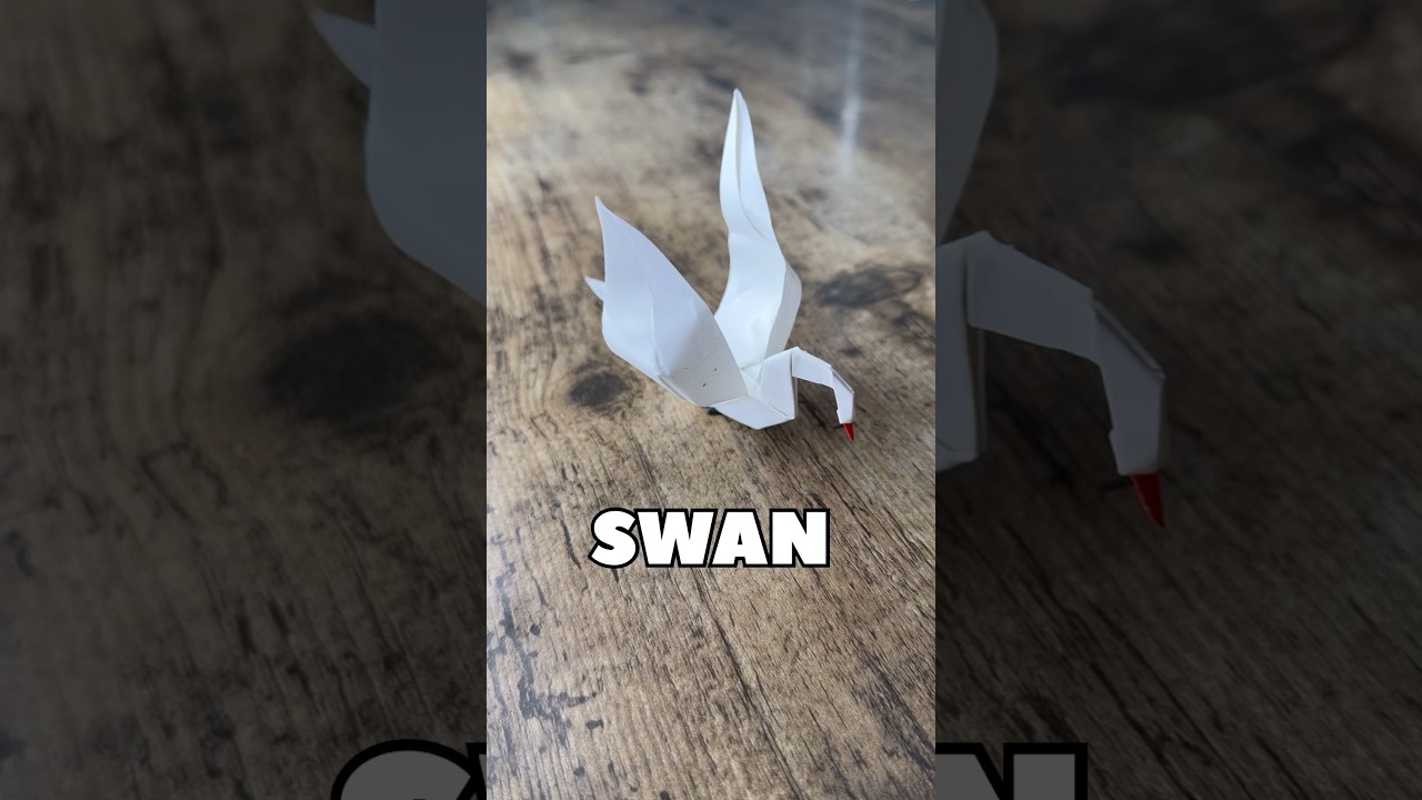 EASY ORIGAMI SWAN TUTORIAL STEP BY STEP | HOW TO MAKE ORIGAMI SWAN | DIY PAPER BIRD TUTORIAL