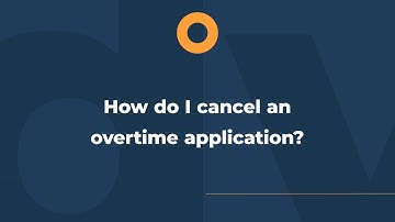 GreatDay HR - Cancel an Overtime Application Tutorial