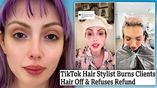 TikTok Hair Stylist Burns Client&#39;s Hair Off &amp; Refuses To Apologise