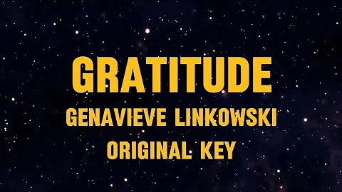 Gratitude - Brandon Lake (cover) by Genavieve Linkowski Instrumental ORIGINAL KEY