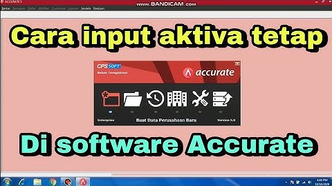CARA INPUT AKTIVA TETAP DI SOFTWARE ACCURATE