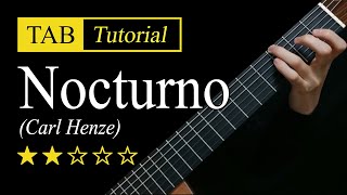 (Henze) Nocturno - Guitar Lesson   TAB