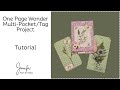 One Page Wonder | Multi-Pocket/Tag Project  |  Craft with Me!