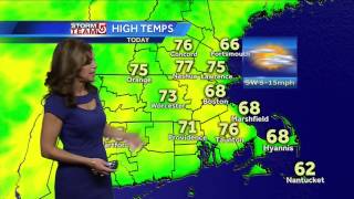 Cindy's Friday morning Boston-area forecast