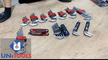 Bộ lục gíac đầu bằng, đầu bi, lục giác hoa thị, ngũ giác đầu sao 5 cạnh có sẵn KS Tools Germany