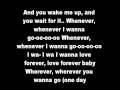 Black eyed peas- Whenever lyrics