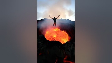 He Jumped Into Lava With No Suit… POV (Made with Veo3) #ai #lava  #povchallenge  #veo3