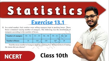 Class 10 || Exercise 13.1 Question 5 Ch-13 Statistics || New NCERT || Aims Academy