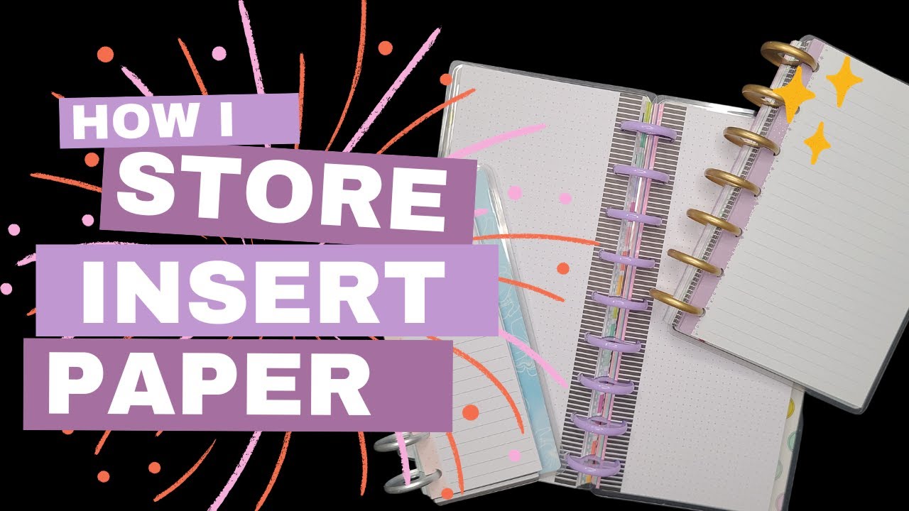 Filler Paper Organization Ideas | Happy Planner Insert Paper | Happy Planner Happy Notes |
