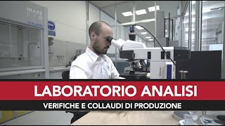 Il laboratorio di analisi per l'additive manufacturing