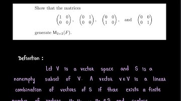 Exercise question from Linear Algebra on the concept of spanning set.