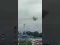 Москва российское ПВО сбило дрон на торговый центр