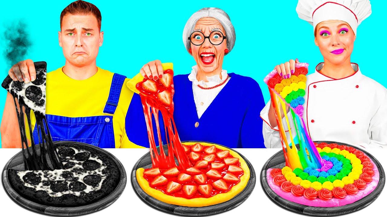 自分 vs おばあちゃんの料理チャレンジ | 面白い料理のコツ Fun Teen