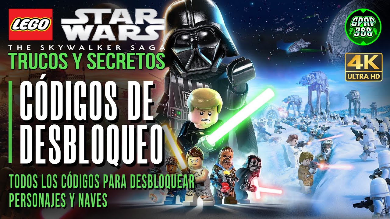 bakke handling cigar Lego Star Wars: The Skywalker Saga | TODOS los CÓDIGOS para desbloquear  personajes y naves - YouTube