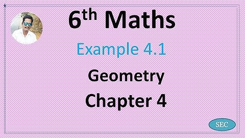 6th Std Maths Chapter 4 Geometry Example 4.1 | Tamil |  English