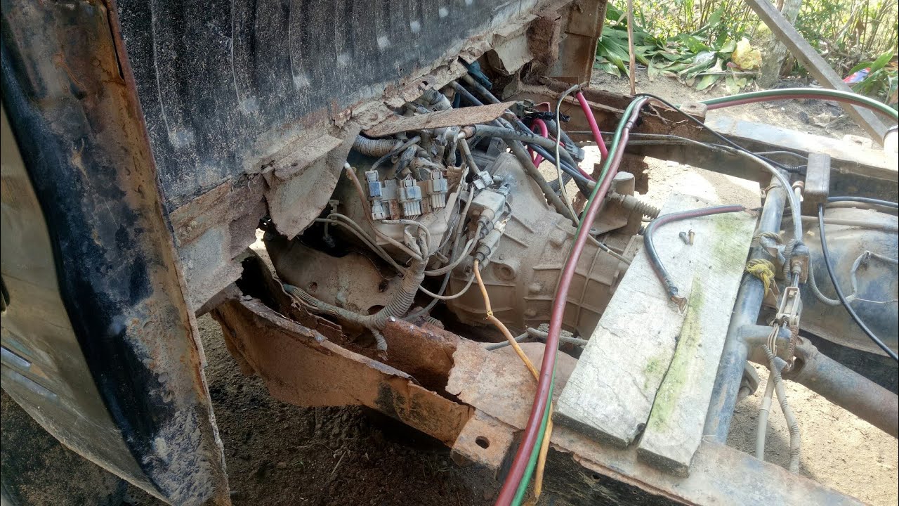 Cara Las Sasis Mobil L120 Pick Up Youtube