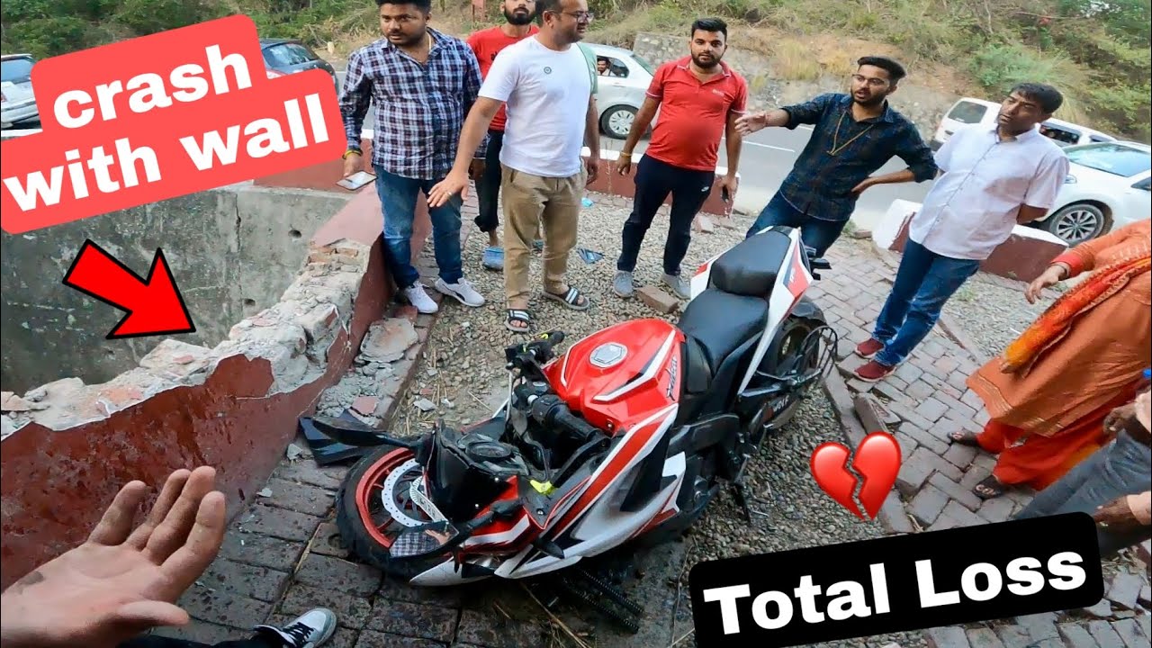 The End of Wolf 💔 | My Friend Crashed my bike badly total loss 😔 | bike accident | road rage